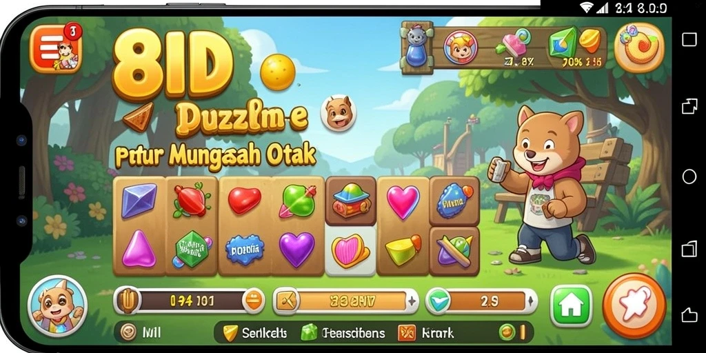 Tangkapan layar gameplay menampilkan tantangan Puzzle yang seru.