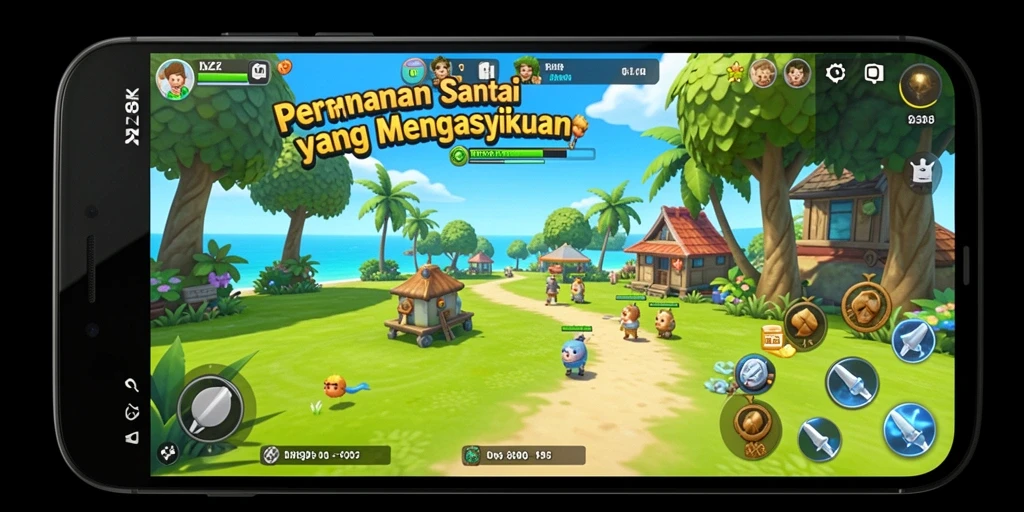 Tampilan gameplay 8ZK yang seru dan mengasyikkan.