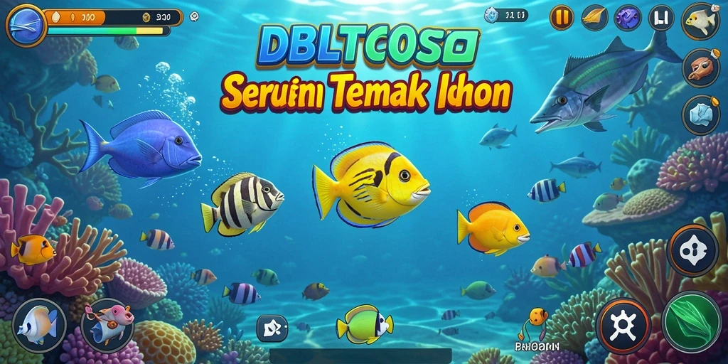 Tangkapan layar gameplay menampilkan aksi seru Tembak Ikan.