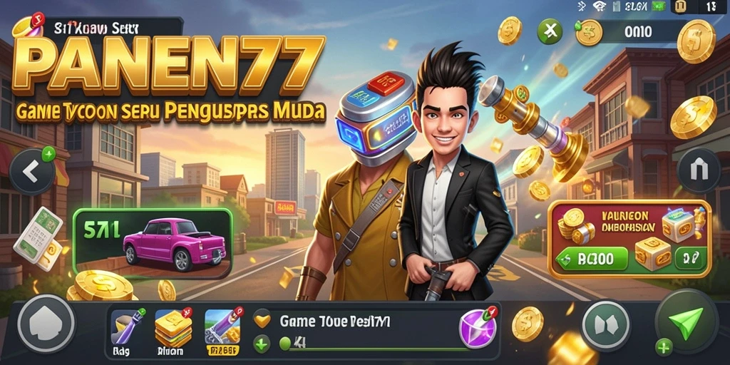Screenshot dari gameplay PANEN77 yang menampilkan aktivitas bertani.