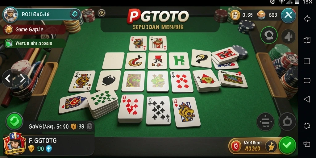 Tampilan gameplay PGTOTO dengan pengalaman bermain Gaple yang seru.