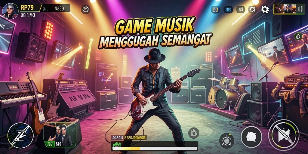 Tampilan gameplay RP79 yang menarik dan penuh warna.